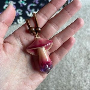 Glow in the Dark Mushroom Pendant